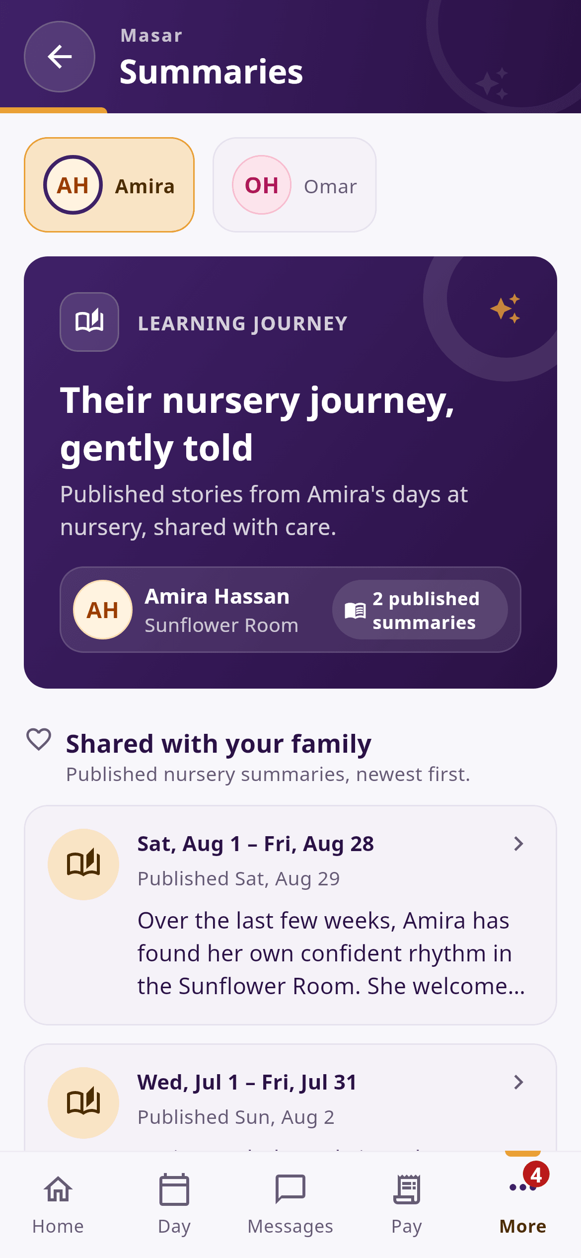The family-ready learning story